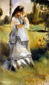 femme dans un parc Pierre Auguste Renoir